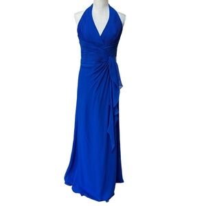 David's Bridal Sapphire Blue Gown